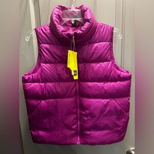 All in Motion Size XL Purple Puffer Vest NWT